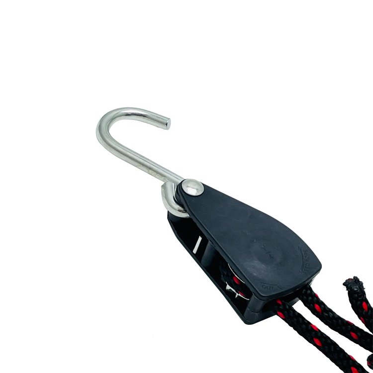 1/4" Rope Sheave Pulley Motorcycle Tie Down Straps Packing Belt Cargo Binding Belt Tie Down Straps Polybag or Blister Package