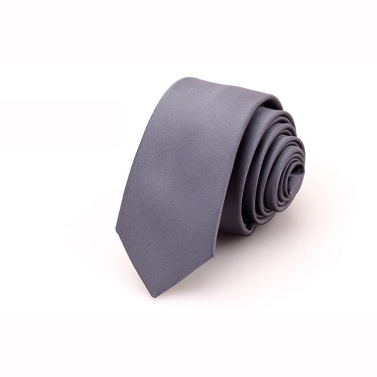 Wholesale Red Navy Gift Neck Tie 100% Polyester Multiplecolor Plain Black Tie Mens 8cm Necktie