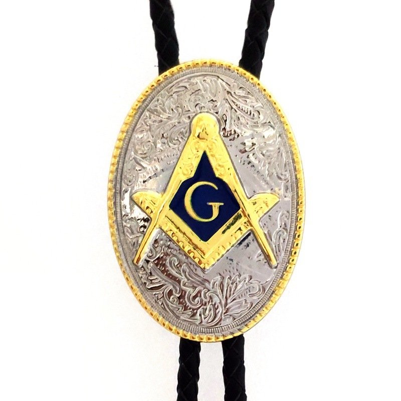 fashion luxury zinc alloy die casting Gold Factory Wholesale Custom Western Lion Cowboy Decoration Necklace Bolo Tie Tips