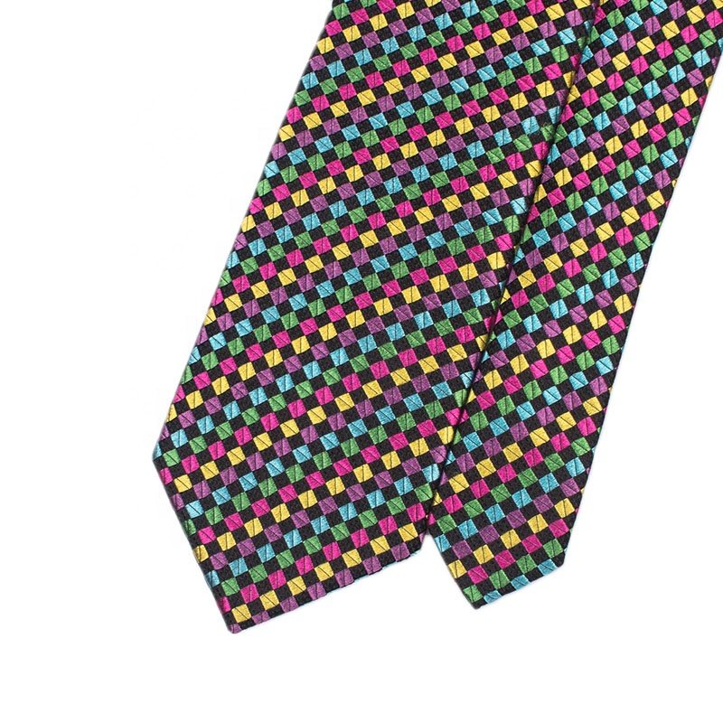 Luxury Designer Mens Pattern High Quality Silk Neckties Woven Neck Tie For Men
