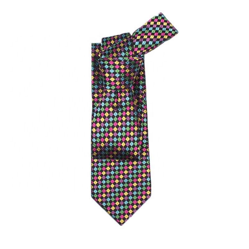 Luxury Designer Mens Pattern High Quality Silk Neckties Woven Neck Tie For Men