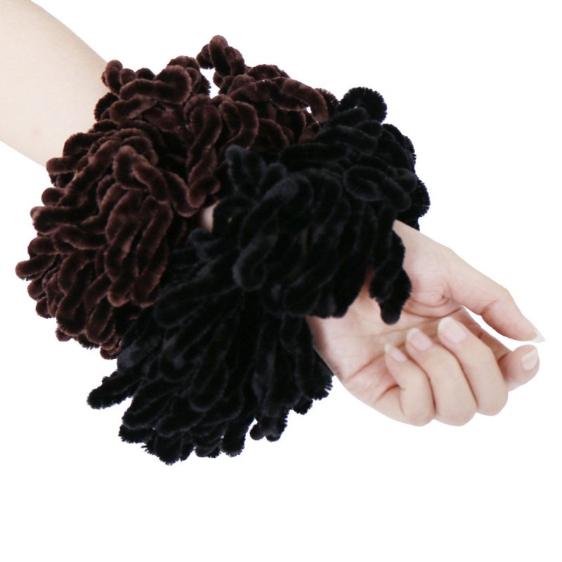 HZO-50047 Muslim Women Ladies Volumising Scrunchy Velvet Big Hair Tie Band Bun Clip Hijab Scarf Volumizer Scrunchie