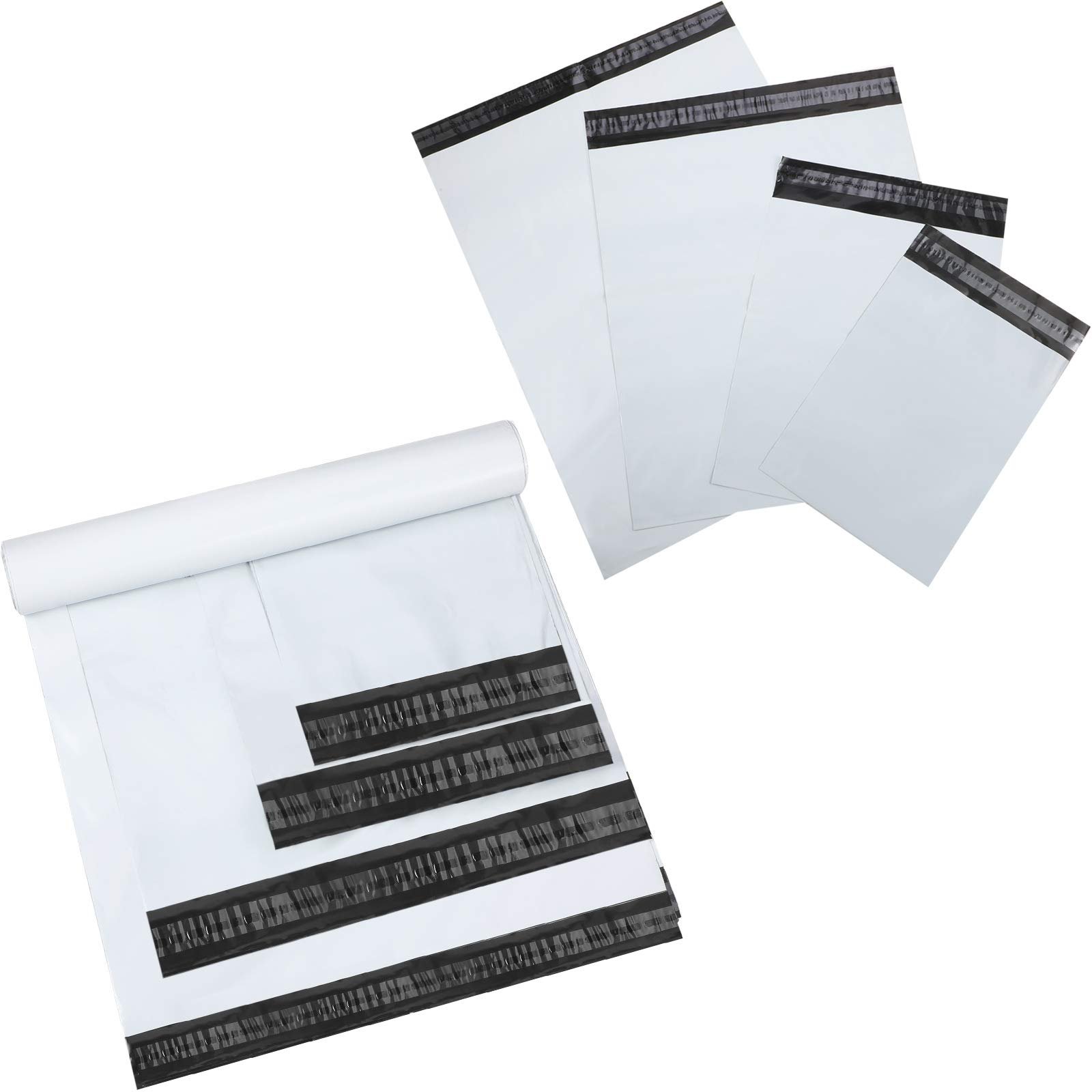 In Stock 25*35cm 9.8x13.8in Grey White Polymailer Mailing Bags Pink Custom Logo Mail Courier Envelope Bag Plastic