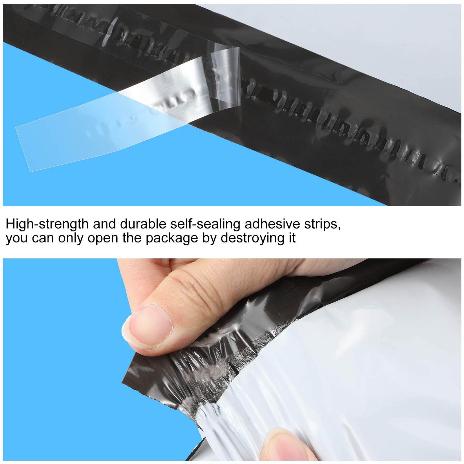 In Stock 25*35cm 9.8x13.8in Grey White Polymailer Mailing Bags Pink Custom Logo Mail Courier Envelope Bag Plastic