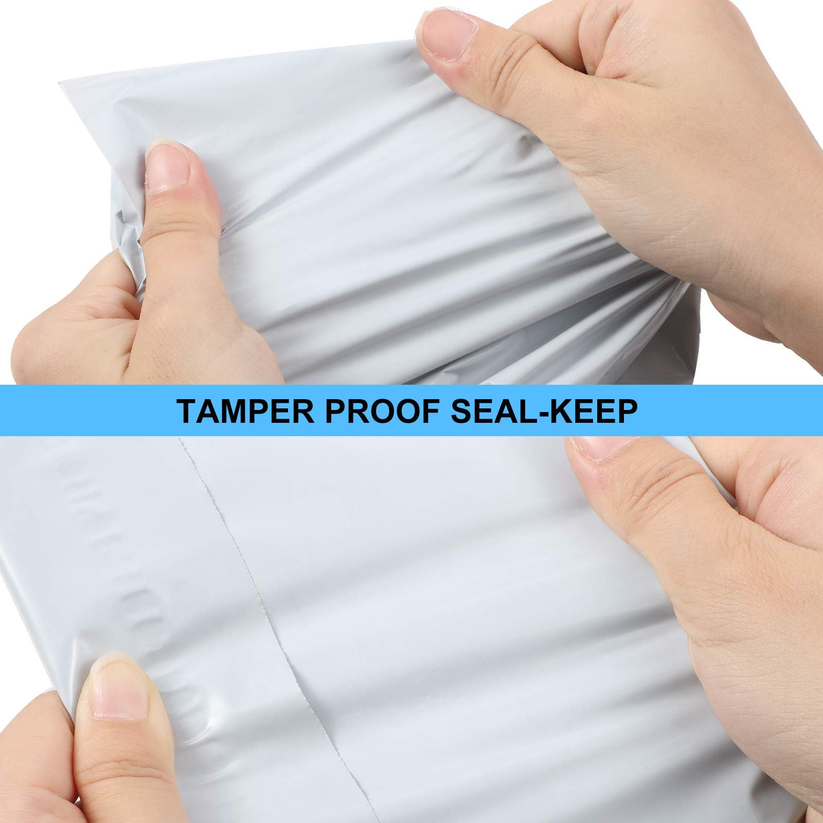 In Stock 25*35cm 9.8x13.8in Grey White Polymailer Mailing Bags Pink Custom Logo Mail Courier Envelope Bag Plastic