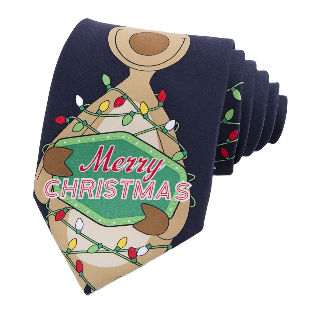 RunLin Christmas Woven Jacquard Handmade Premium Luxury Business Formal Modern Men Silk Ties