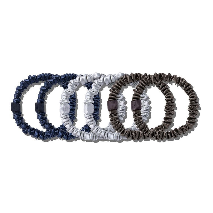 1cm 19mm 100% pure silk scrunchies bulk hair tie accessories Factory wholesale skinny mulberry silk scrunchies