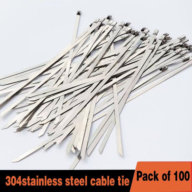 Cable Tie with Stainless Steel Self-Locking Type