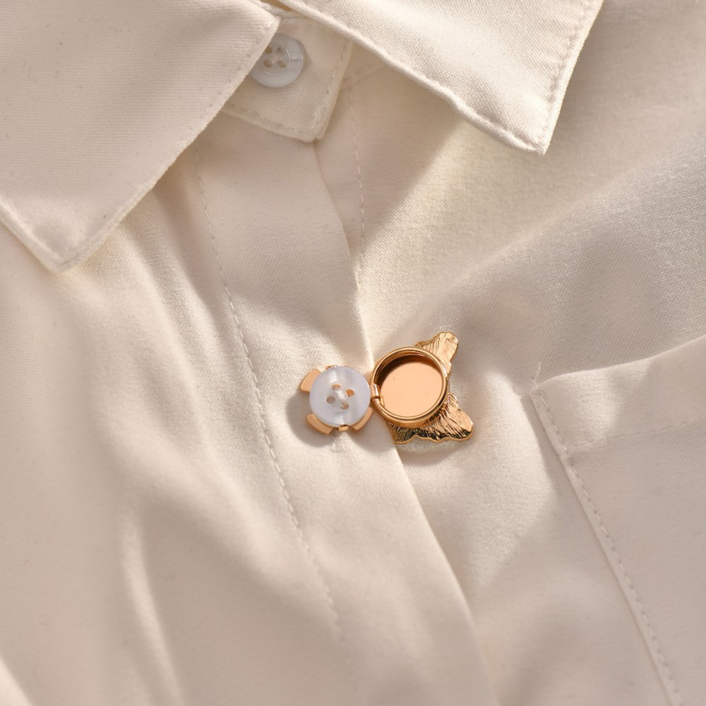 3D Butterfly Rhinestone Women's Cufflinks, Shirt Cuff Studs, Button Cover Clasp, Collar Decoration Jewelry
