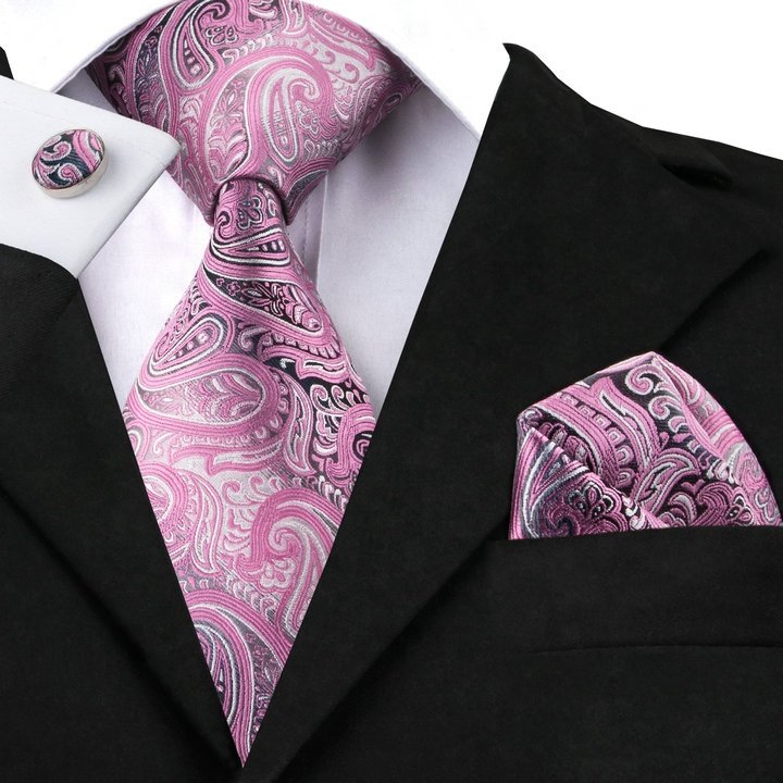 LELE Italian Silk Ties Men Gravatas Custom Ties Paisley Business Import Silk Neck Tie