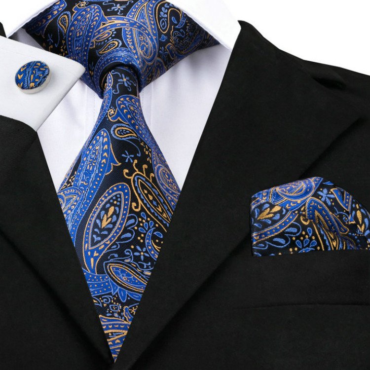 LELE Italian Silk Ties Men Gravatas Custom Ties Paisley Business Import Silk Neck Tie