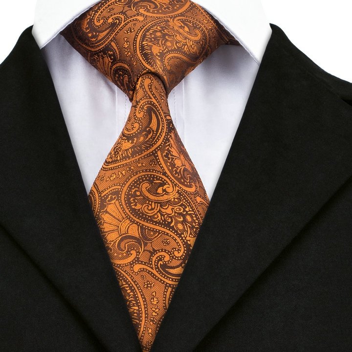 LELE Italian Silk Ties Men Gravatas Custom Ties Paisley Business Import Silk Neck Tie