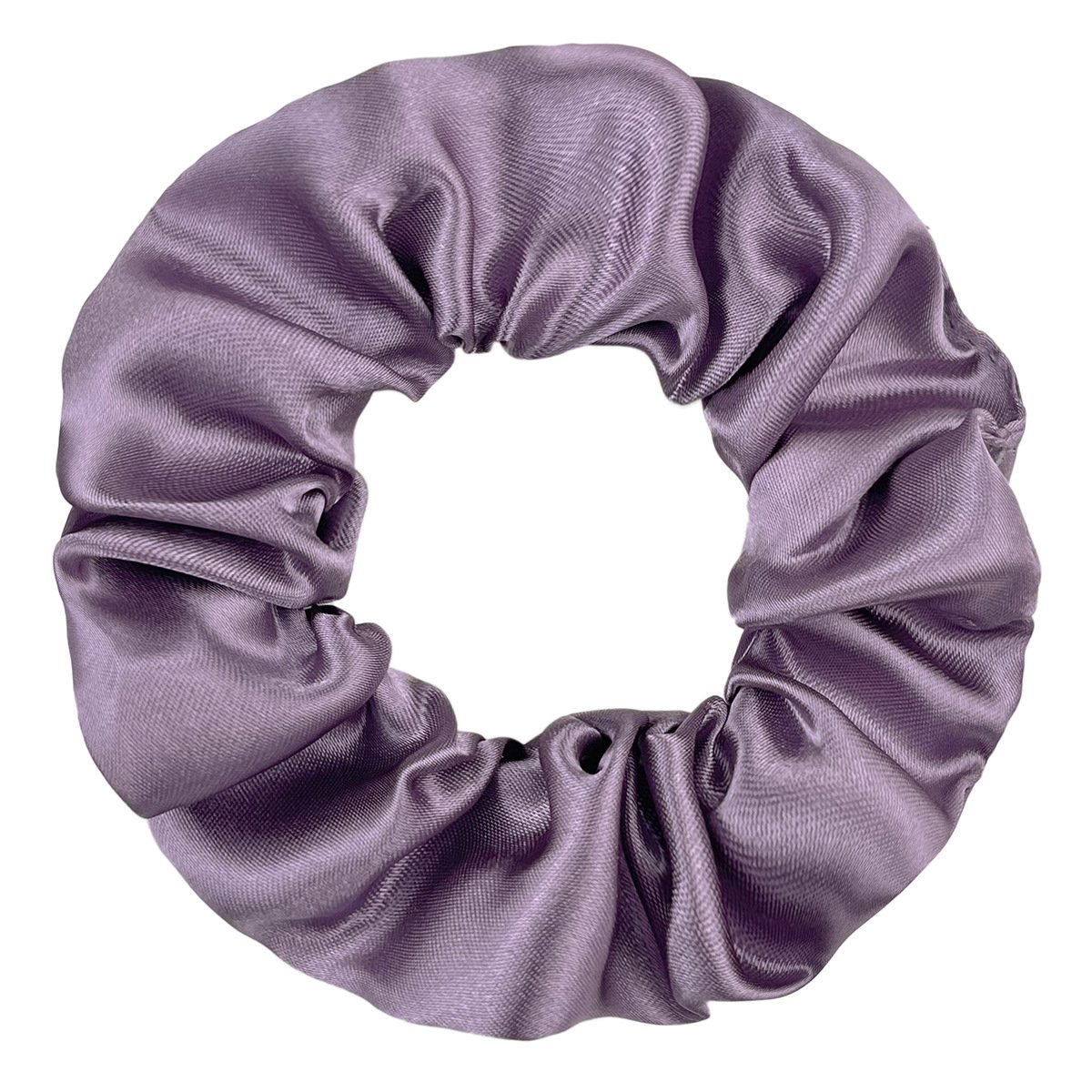Solid color crystal satin fabric hair tie rope fashion simple hair ring rubber band women girl silk hair scrunchies