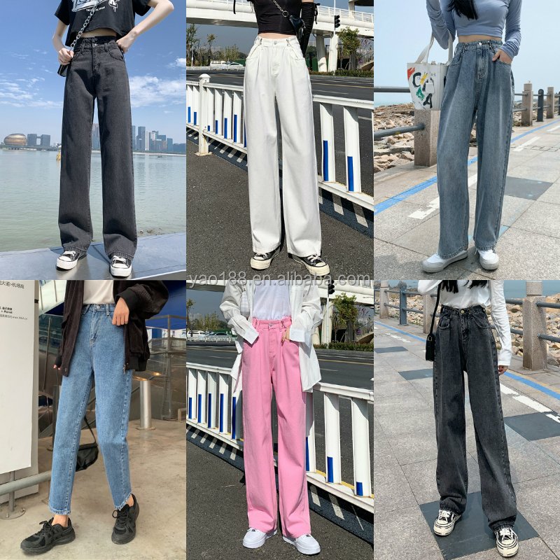 Factory Direct Women's Slim Stretch Jeans 2024 Summer Pencil Pants Women's Straight Jeans