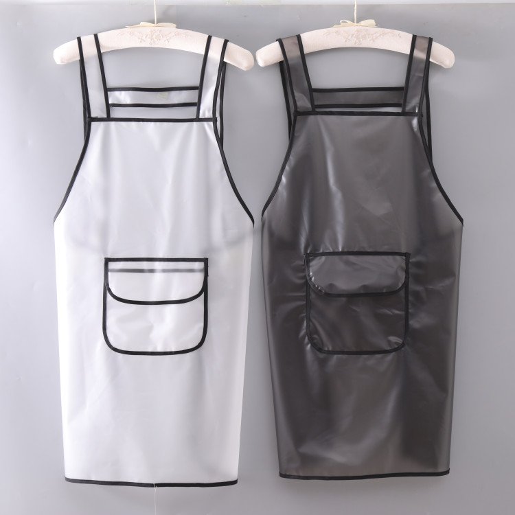 China Supplier Provide Baker Apron Custom Adjustable Neck Tie Apron TC Navy Blue Kitchen Cook Apron