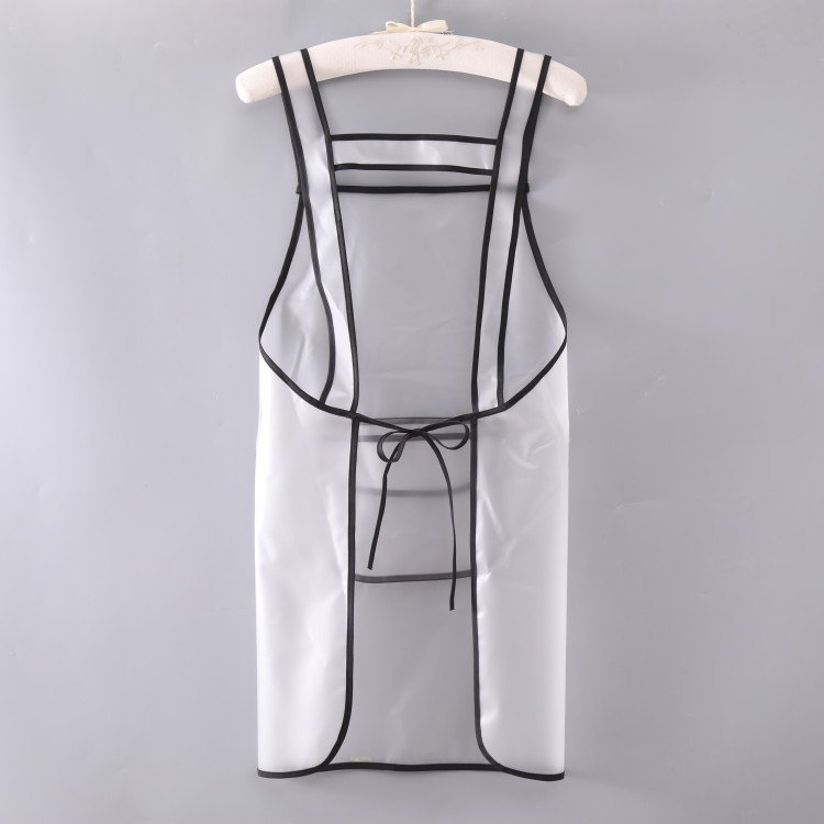 China Supplier Provide Baker Apron Custom Adjustable Neck Tie Apron TC Navy Blue Kitchen Cook Apron