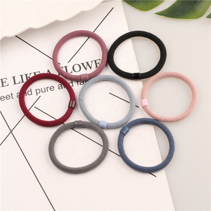 Korean simple style hair band high quality elastic hair ties women hair accessories