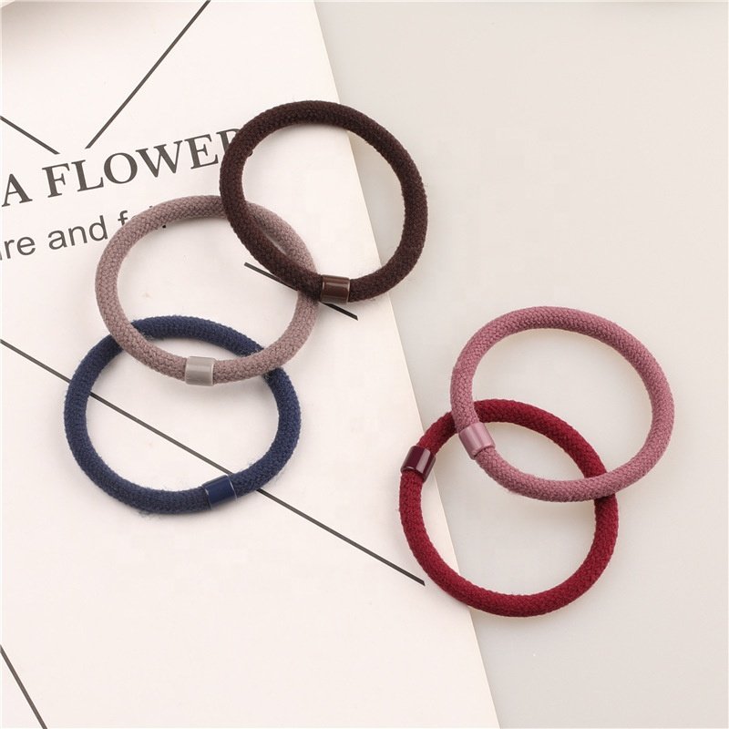 Korean simple style hair band high quality elastic hair ties women hair accessories
