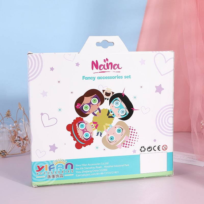 Hot New Selling Princess Present Hair Comb Hairpin Comb Box Baby Girl Hair Clips Ties Hair Accessories Set