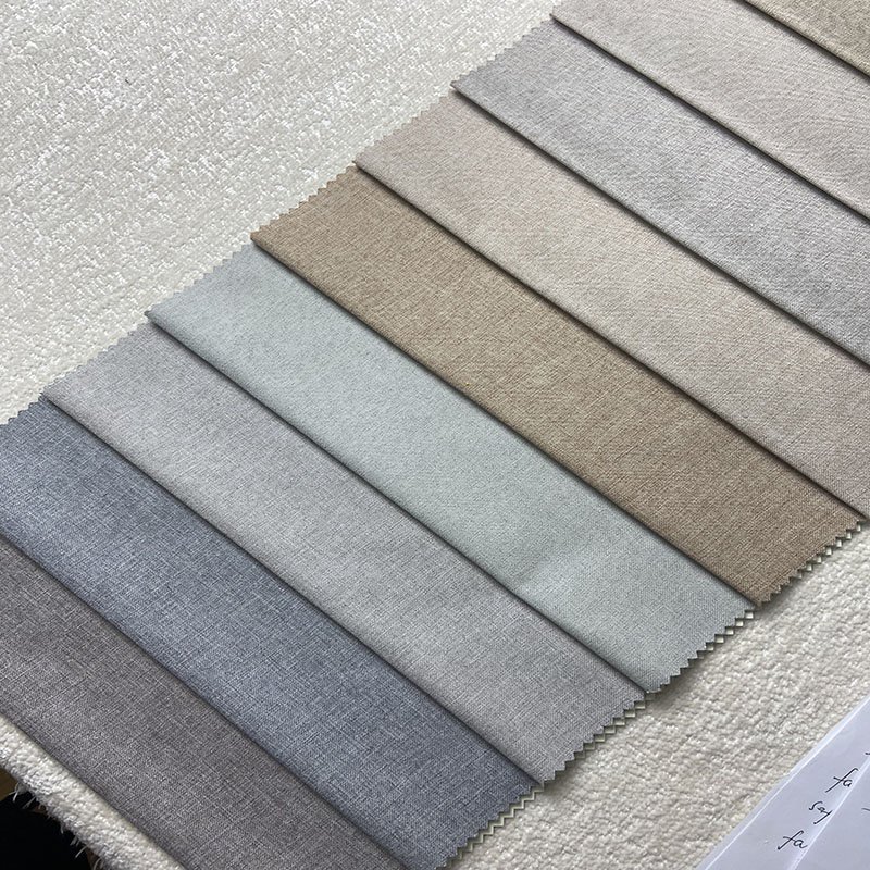 2023 New Design PU Back Coating Linen Like Polyester Blackout