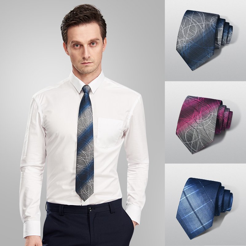 Wholesale New 8CM Hand Knot Grey Burgundy Black Mens Ties for Wedding Grooms