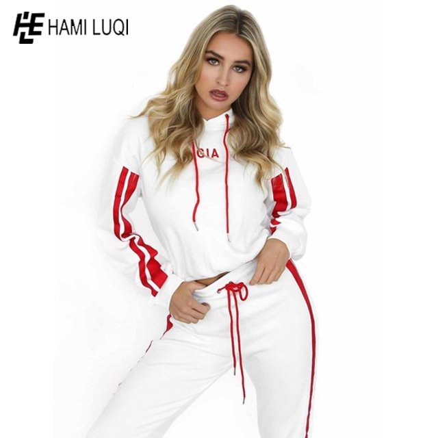 Wholesale Women's Two Piece Tracksuit Pullover Sweatshirt Jogger Pants Sweatsuit Workout Set Jogging Suits womens 2 piece sets