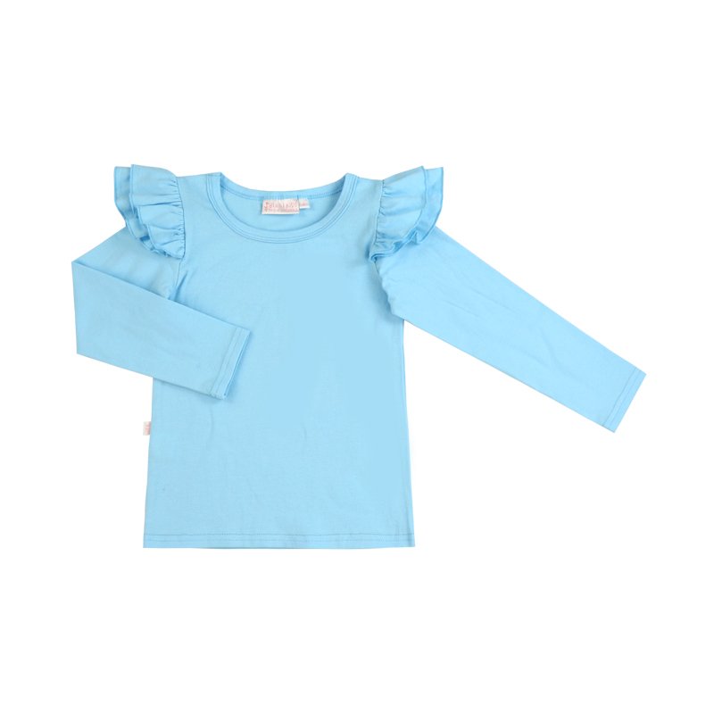 Custom Kids Printed T-shirt Baby Boy and Girls Long Sleeve Tops Cotton/Milk Silk Tee Toddler Clothing