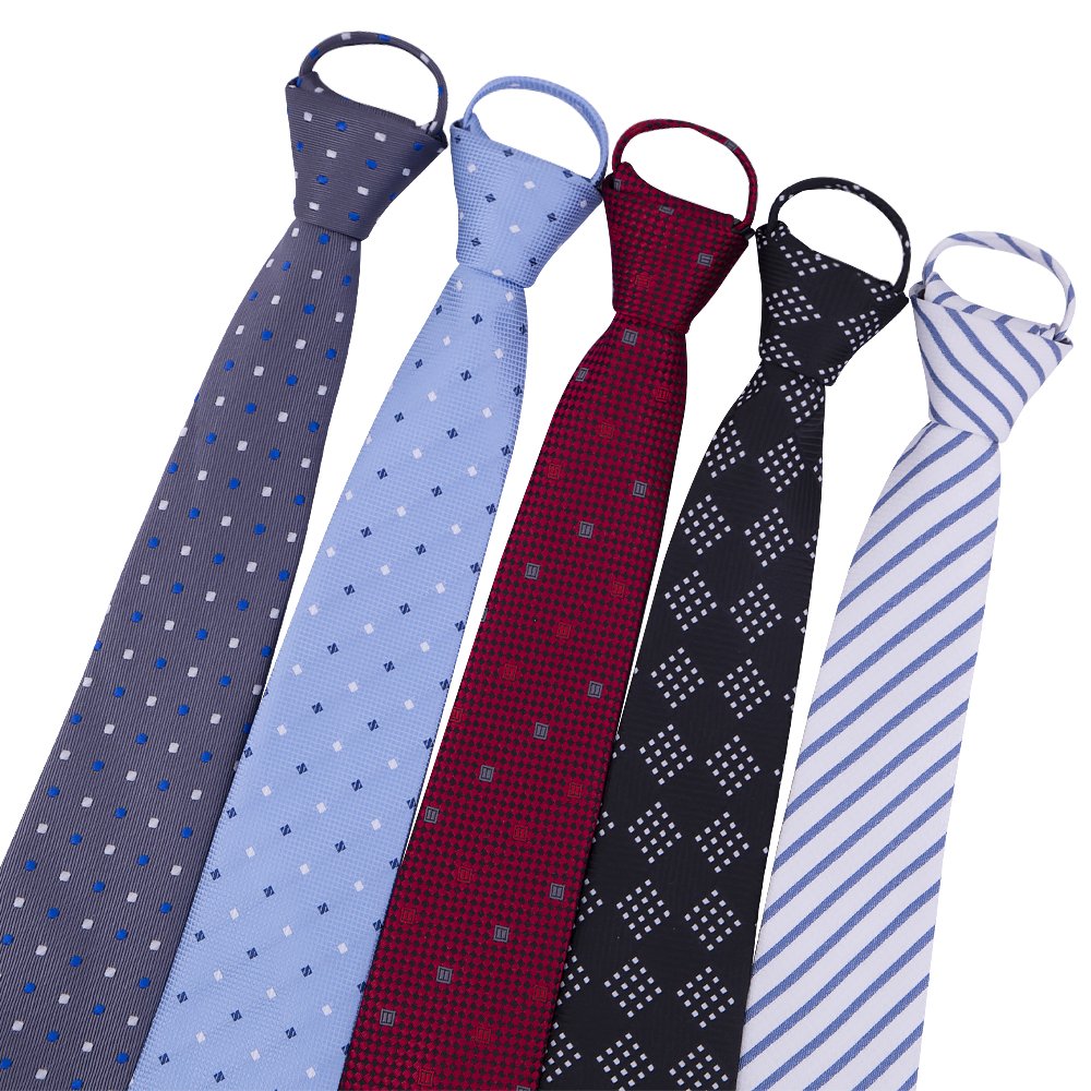 RunLin Factory Custom Wholesale New Arrivals Luxury Stripe Polyester Ties for Men Set