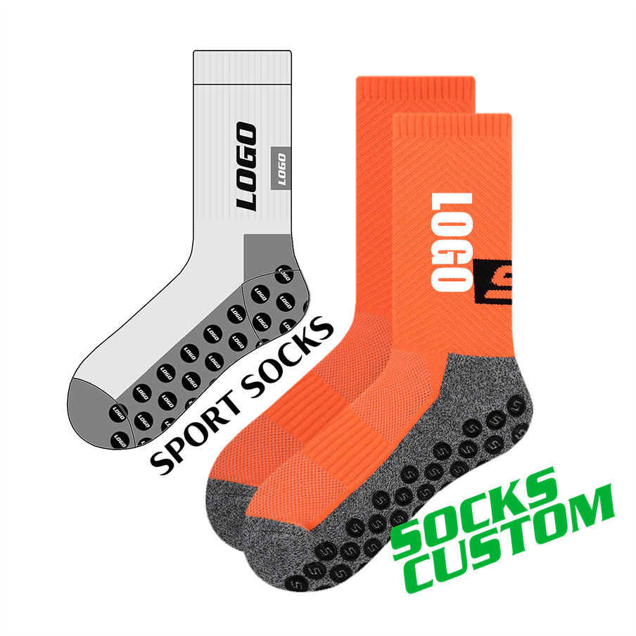 FREE DESIGN & MOCK-UP custom logo soccer grip socks anti-slip grippy football socks for soccer