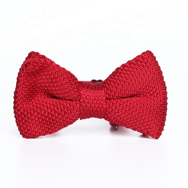 27 colors super quality adult nice pure solid color plain pre-tied knitted boy mens bow ties knit neck tie man for men wholesale