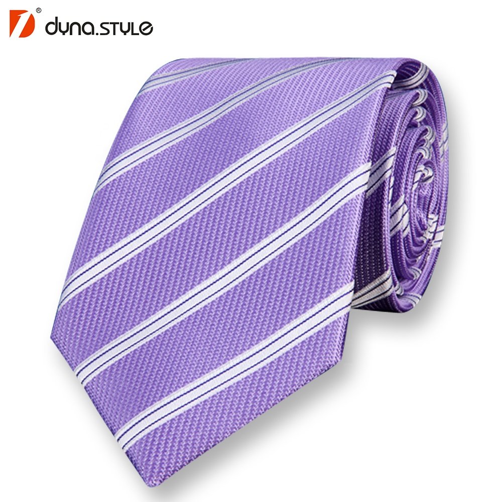 China OEM Man Classic Business Handsome Pink Polyester Woven Neck Tie