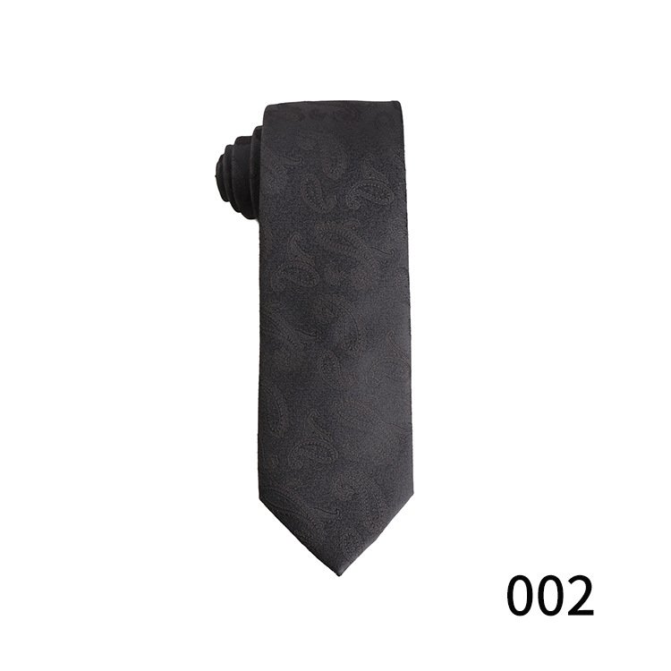 Men's black business tie diamond plaid arrow polyester silk hand-worn solid tie