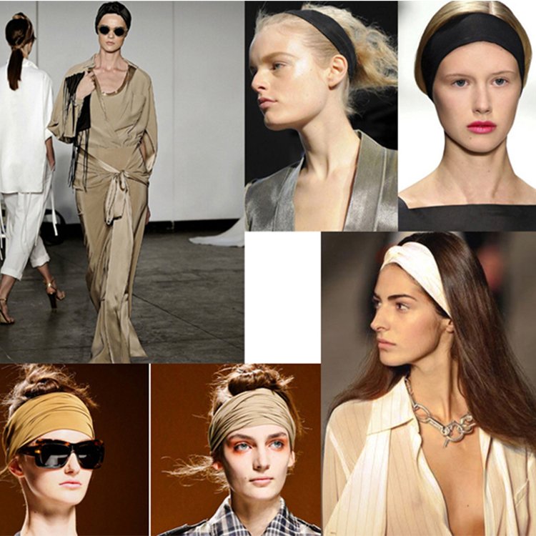 Luxury silk hair tie with band hairband 100% mulberry silk elastic headband for hair protection