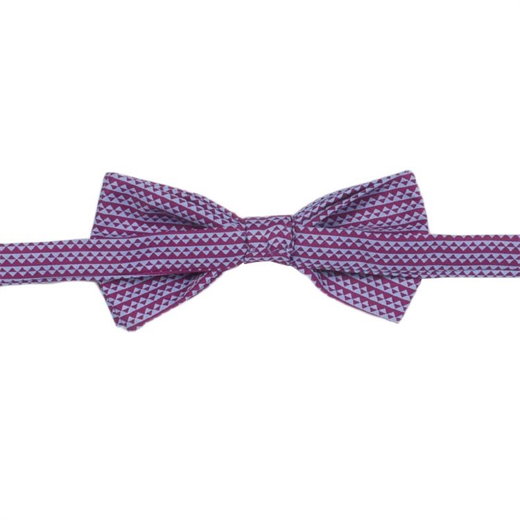 Adjustable Silk Printing Custom Bowtie Pre Tied Bows Purple Child Satine Bow Tie Kids Bow Ties