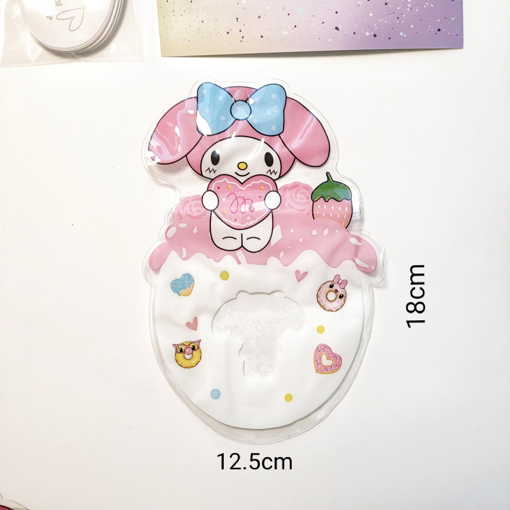 Melody Kuromi Purin Keychain Storage Cute Cartoon PVC Water-Proof Plastic Zipper Bags Hot Stamping Reusable Enhanced Security