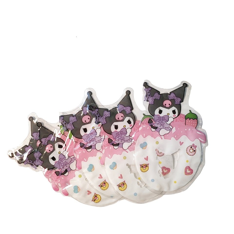 Melody Kuromi Purin Keychain Storage Cute Cartoon PVC Water-Proof Plastic Zipper Bags Hot Stamping Reusable Enhanced Security
