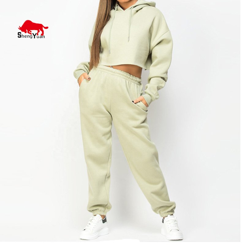 Custom Logo Oversized Plain High Waisted Fleece Women Baggy Sweatpants Ladies Joggers Mujer Track Pants Women Sport Joggers