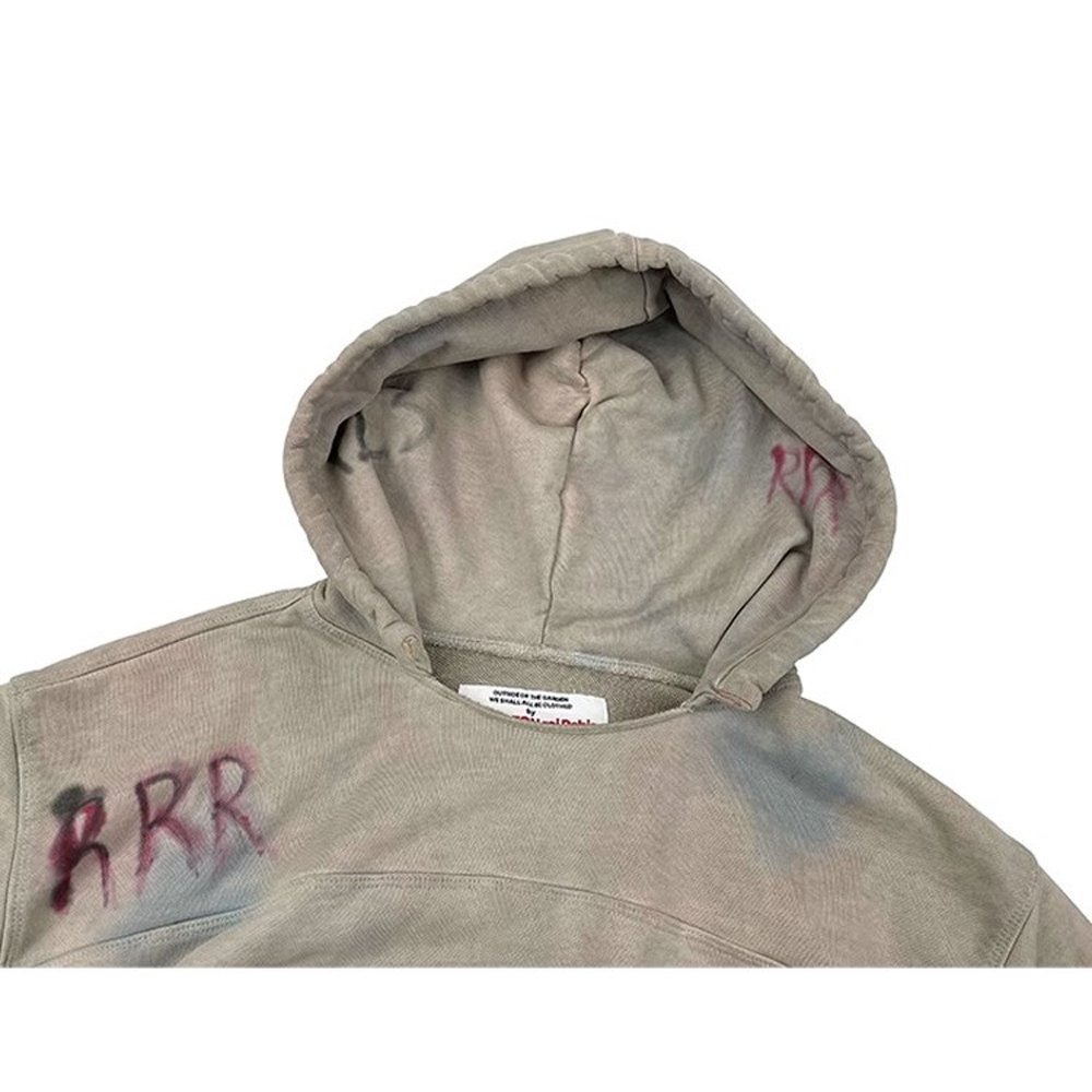 OEM Wholesale French Terry Hoodie 100% Cotton Washed Color Hoodie Logo Tie Dye Puff Print Pullover Hoodie for Men