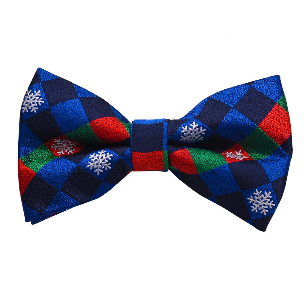 YiLi Men Christmas Xmas Polyester Self Bow Ties for Men