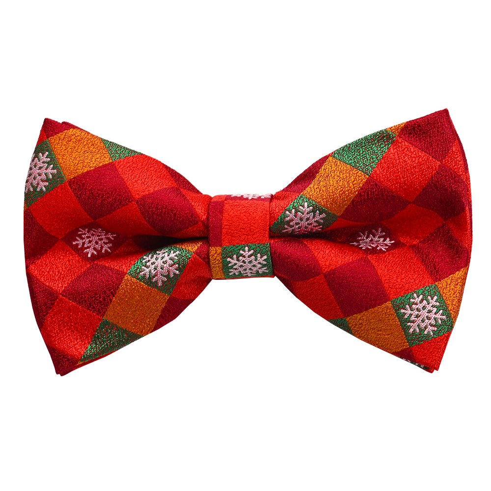 YiLi Men Christmas Xmas Polyester Self Bow Ties for Men