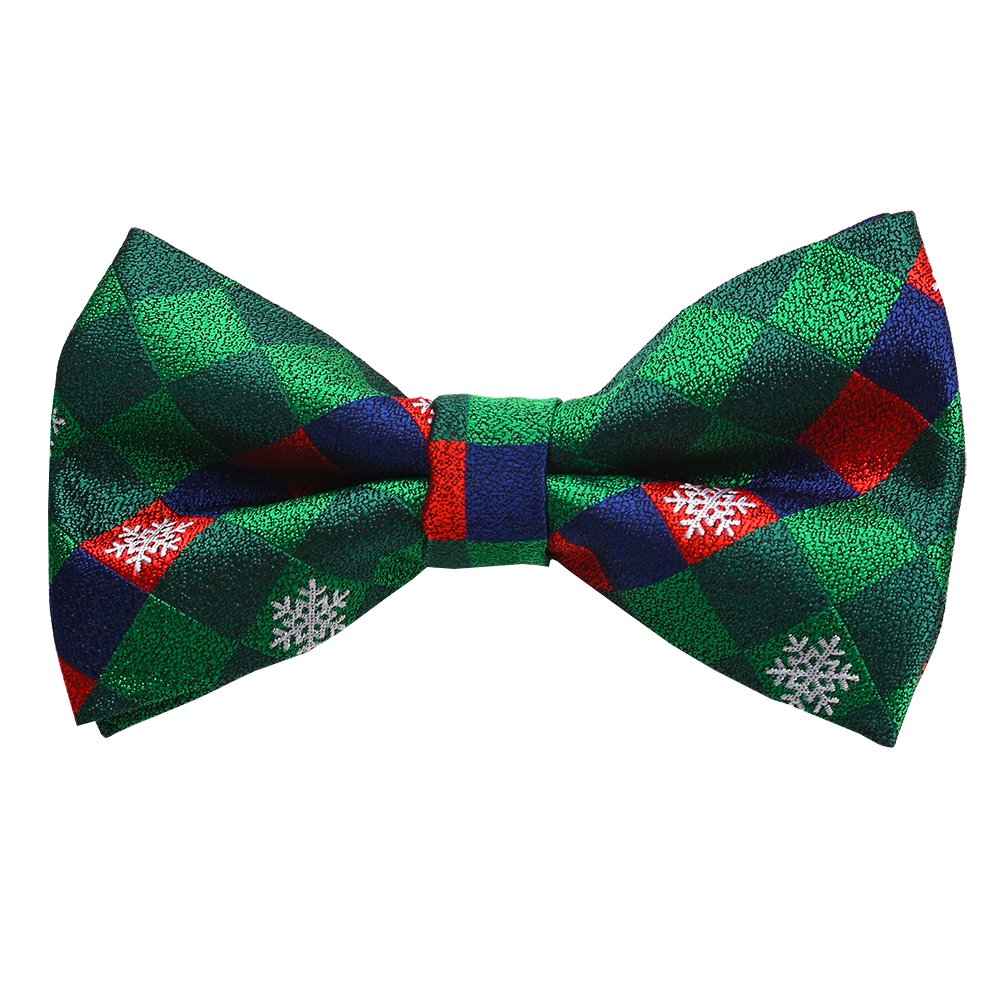 YiLi Men Christmas Xmas Polyester Self Bow Ties for Men