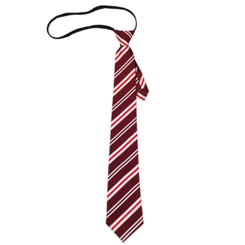 Wholesale Zipper Neck Tie Custom Simplify Matters Men Wholesale Plain Hopsack Polyester Security Solid Black Zip Ties