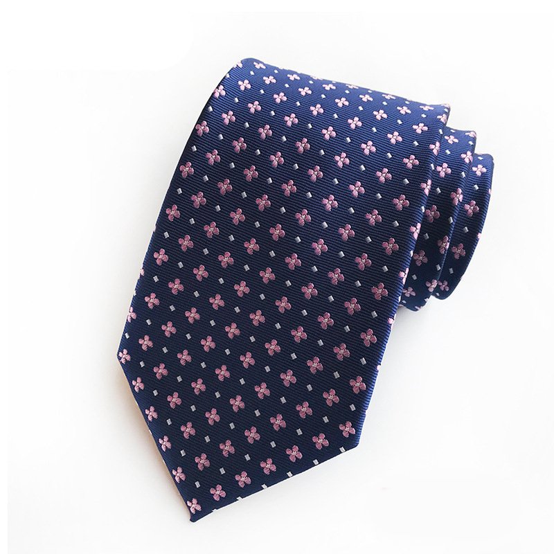 2024 new style luxury woven floral ties custom for men 100% silk quality