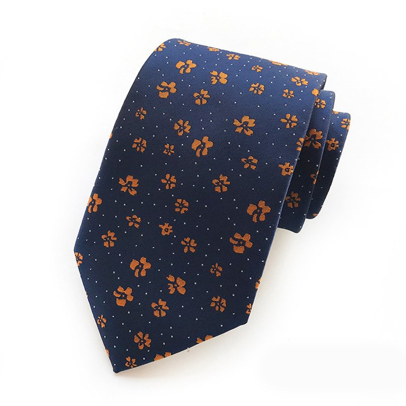 2024 new style luxury woven floral ties custom for men 100% silk quality
