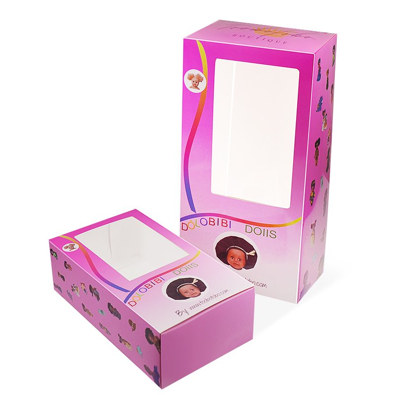 Wholesale custom Art paper toy packing corrugated doll gift shipping boxes