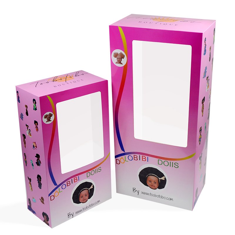 Wholesale custom Art paper toy packing corrugated doll gift shipping boxes