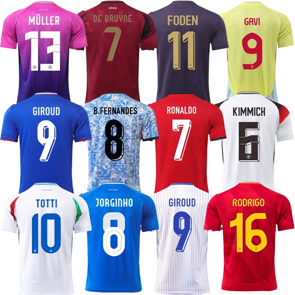 2024 Euro cup Player Version Quick Dry Breathable Soccer Wear Jersey maillot Spain Soccer Football jersey spain vs croatia