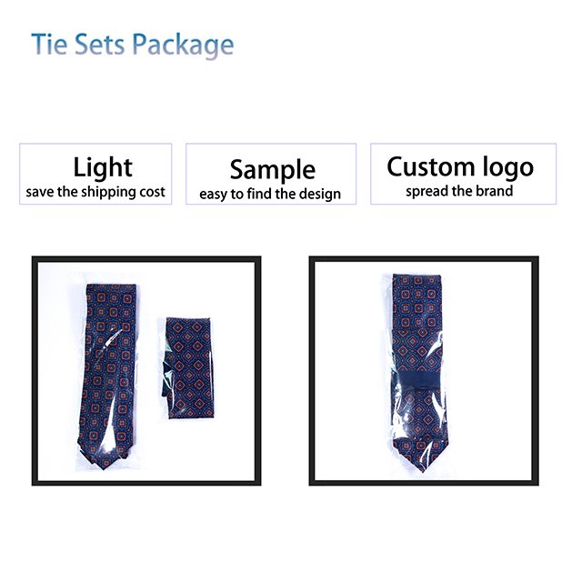 TONIVANI-03 Wholesale Shengzhou China Men's Tie Classic Digital Printed Poliester Pocket Square Tie Sets Male Neckties Set