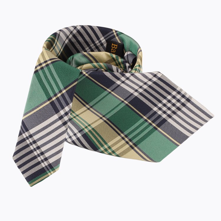 2024 New Arrival OEM/ODM 100% polyester Ties Best Design Classic Plaid Patterns Custom Handmade Neck Tie For Men With Logo