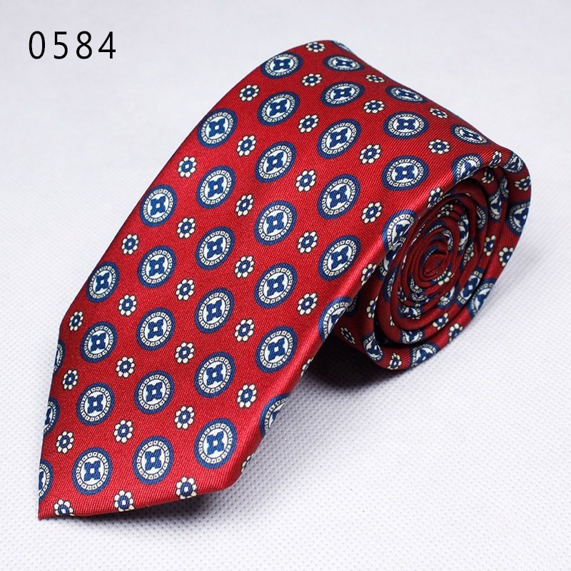 TONIVANI-43 Wholesale Shengzhou China Printed Digital Poliester Necktie Printing Male Neckties Polyester Gold Yellow Mens Ties
